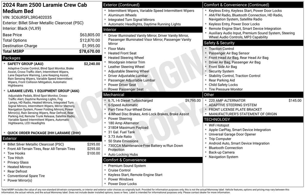 ram ram 2500 pickup 2024 3C6UR5FL3RG402035 image ram ram 2500 pickup 2024 3C6UR5FL3RG402035 image